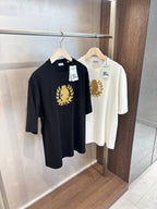 B Shield Motif Black Oversize T-shirt