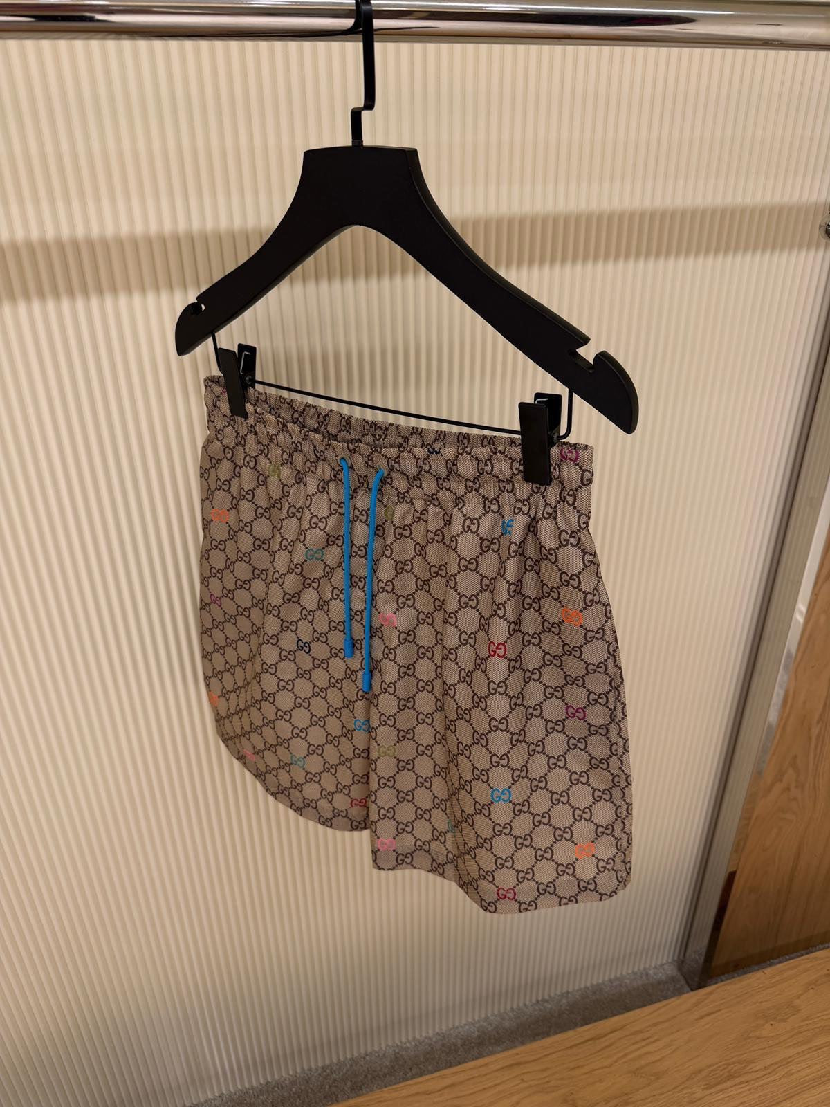 GG Supreme Beige Swim Shorts