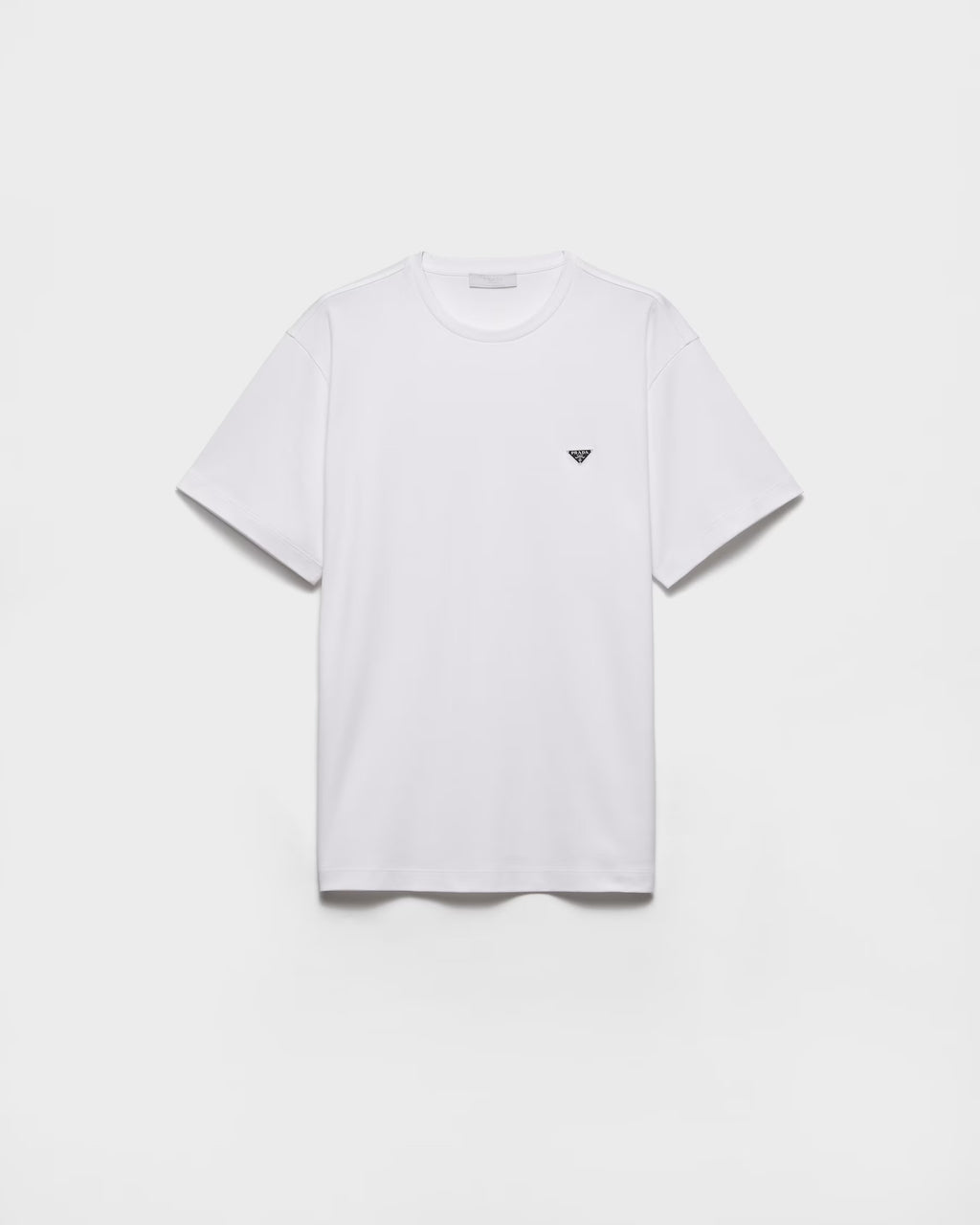 White T-shirt with Metal Triangle Logo
