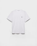 White T-shirt with Metal Triangle Logo