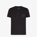 Μαύρο T-shirt από Βαμβάκι με Λογότυπο