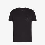 Μαύρο T-shirt από Βαμβάκι με Λογότυπο