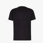 Μαύρο T-shirt από Βαμβάκι με Λογότυπο
