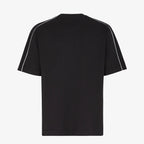 Μαύρο T-shirt Roma με ανάγλυφο λογότυπο