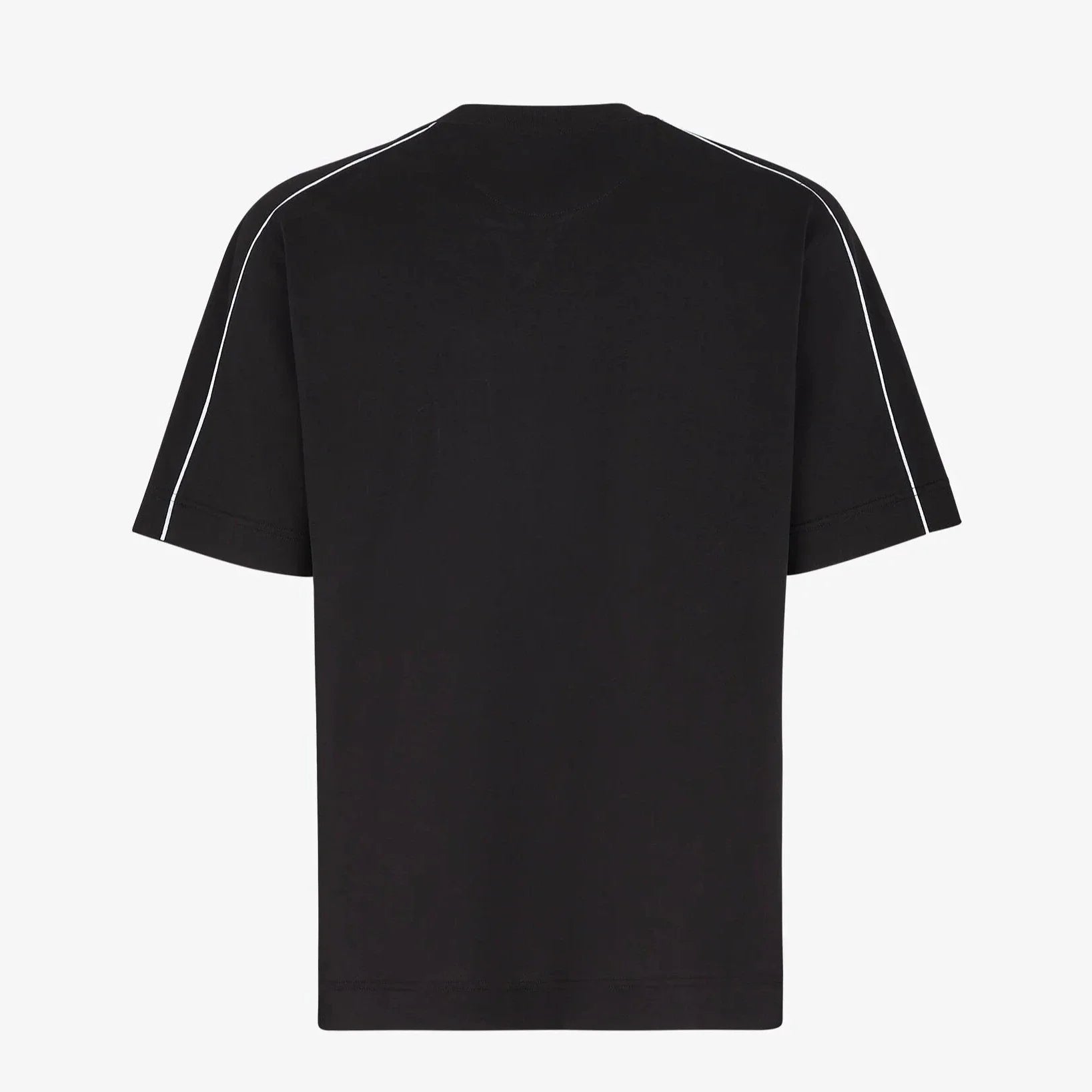 Μαύρο T-shirt Roma με ανάγλυφο λογότυπο
