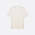 Λευκό βαμβακερό T-shirt ζέρσεϊ σλαβ