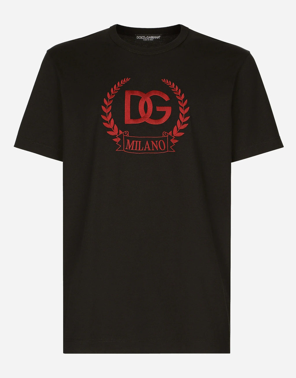DG Milano Λογότυπο Κέντημα Μαύρο T-shirt