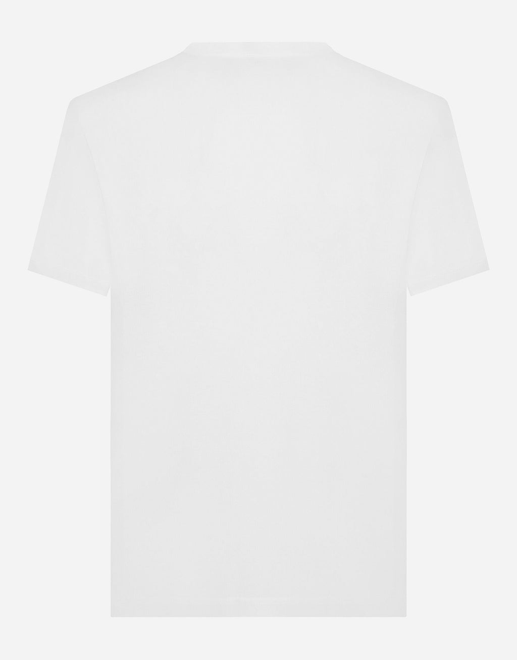 Λευκό βαμβακερό T-shirt με έμπλαστρο DG