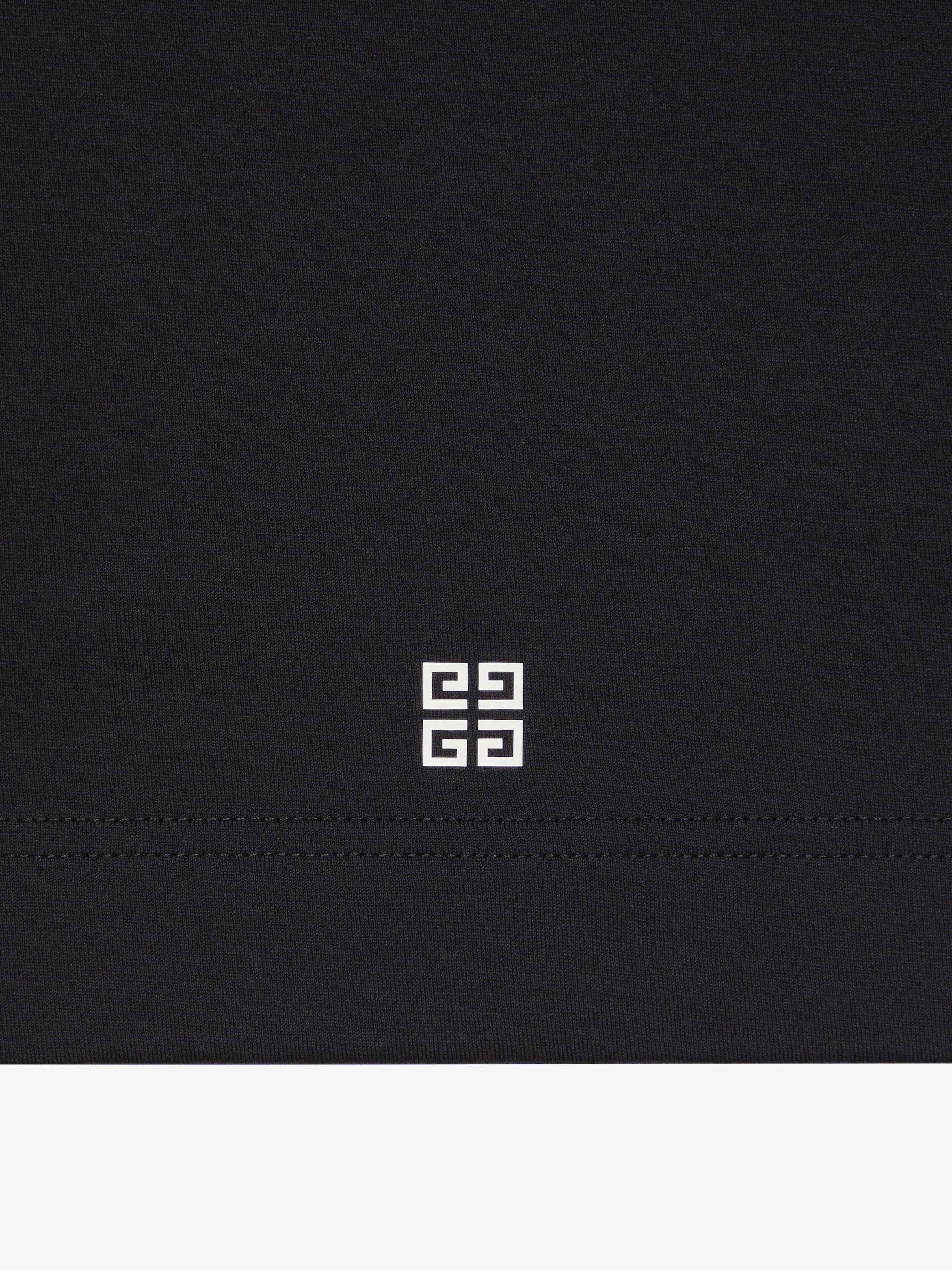 Μαύρο βαμβακερό T-shirt 4G Stars