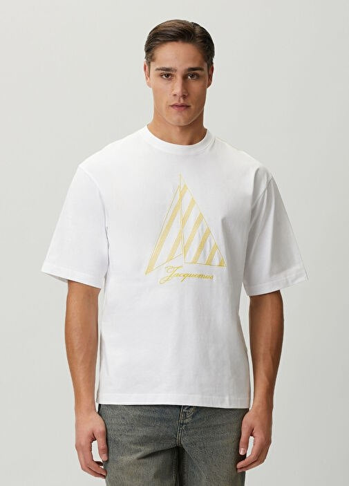 The Voilier Embroidered White Oversize T-shirt