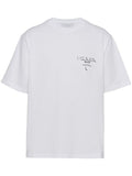 Λευκό βαμβακερό T-shirt με λογότυπο