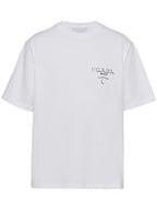 Λευκό βαμβακερό T-shirt με λογότυπο
