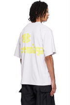Λευκό Oversized T-shirt με Ταινία