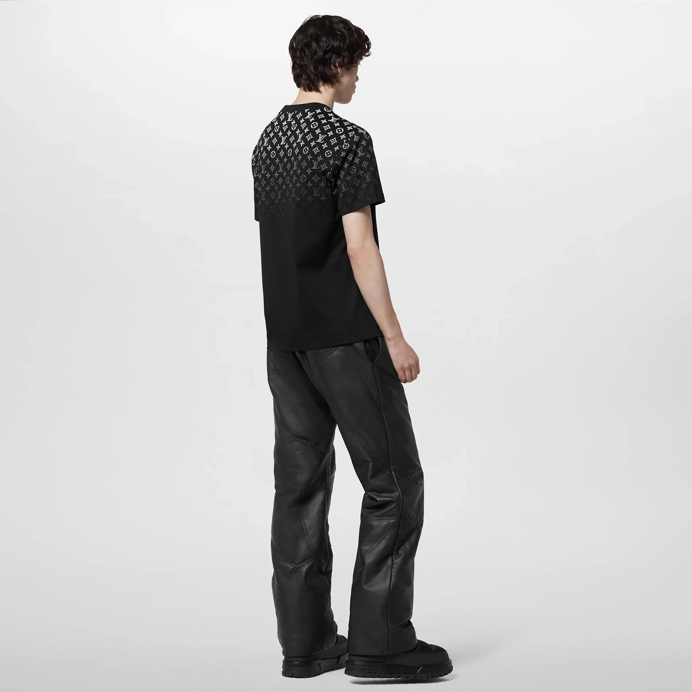 LV Icons Gradient Black Cotton T-shirt