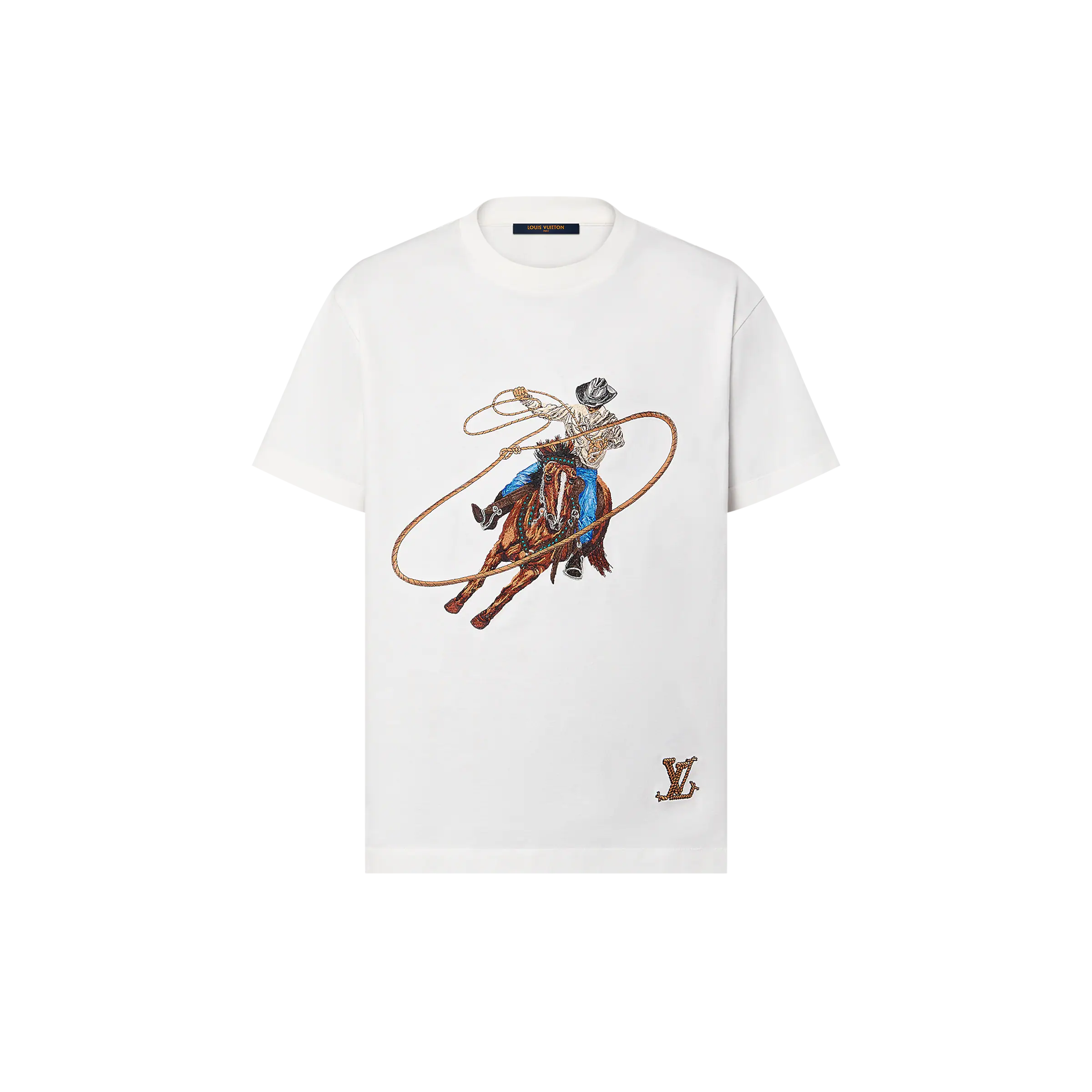 Μπλουζάκι από βαμβάκι με κέντημα Cowboy Graphic