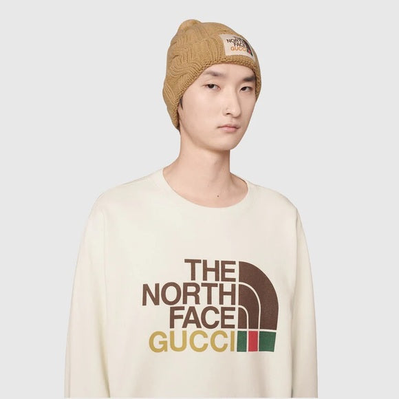 Web print White Cotton Sweatshirt