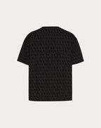 Cotton T-shirt with Toile Iconographe Print