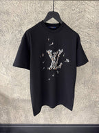 LV Regatta Motif Black T-shirt