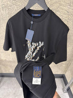 LV Regatta Motif Black T-shirt