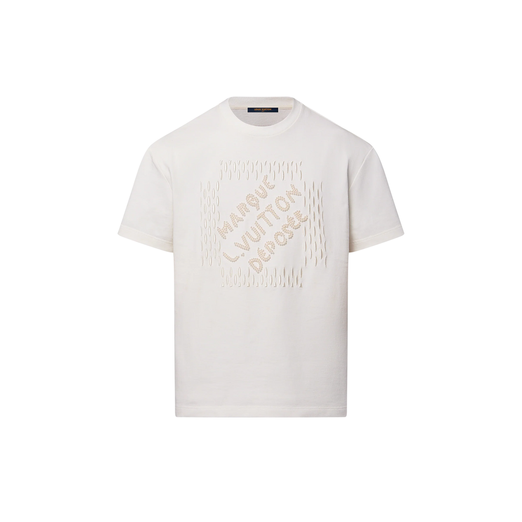 Κοντομάνικο T-Shirt από Βαμβάκι με Κεντητό Σήμα