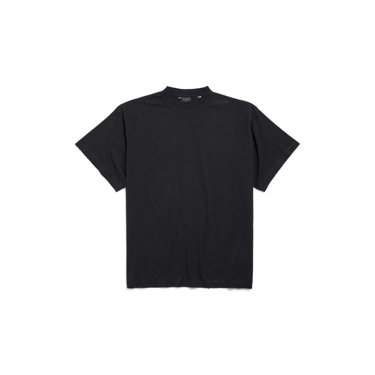 Μαύρο υπερμεγέθες T-shirt με ταινία ασφαλείας