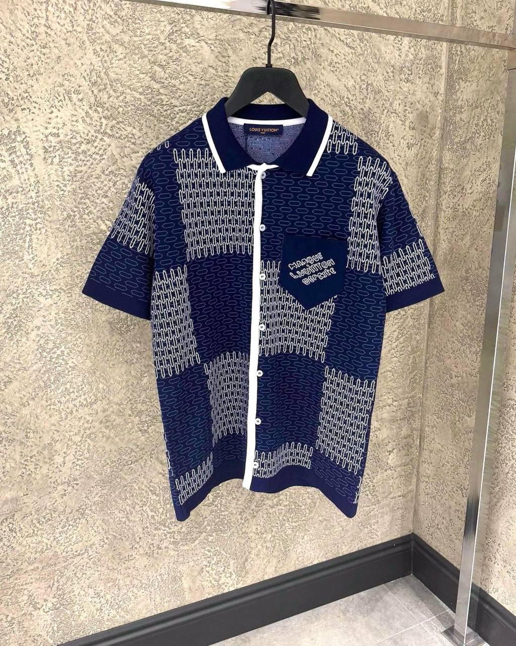 Σετ από βαμβακερό ζέρσεϊ με σχέδιο Damier Jacquard