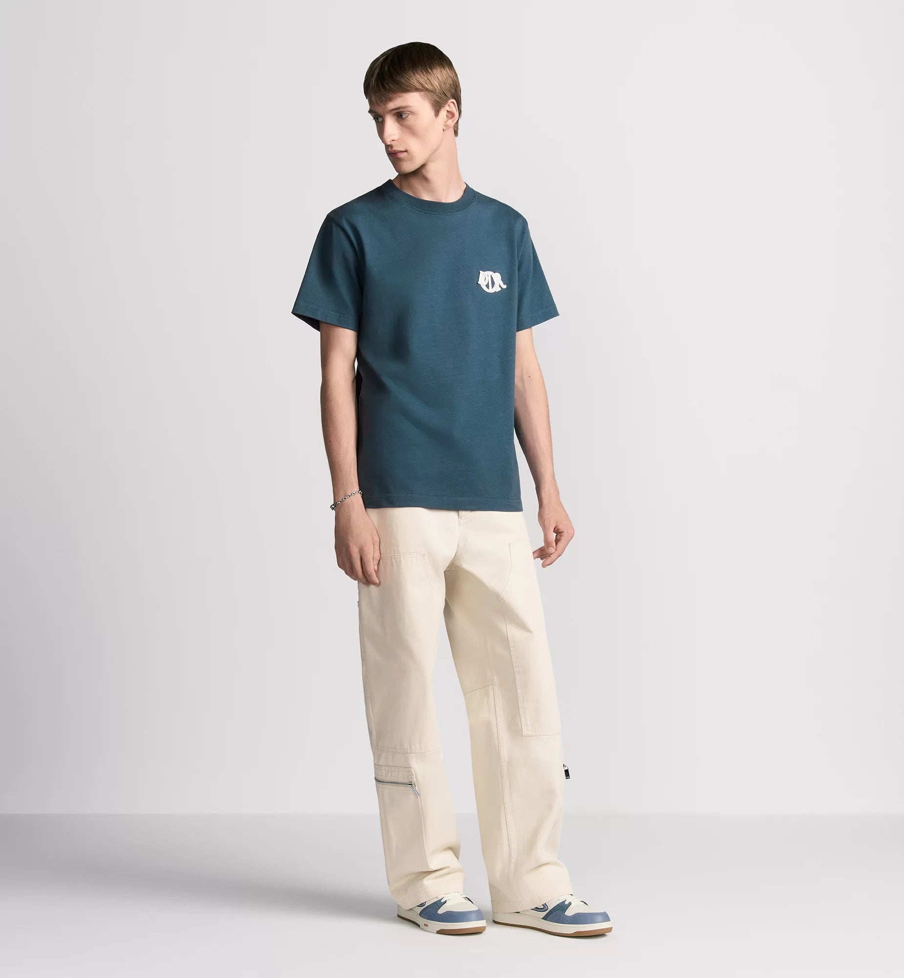 Charm Relaxed Fit Blue T-shirt