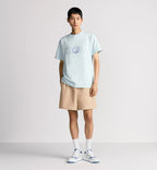 Hylton Nel Κεντημένο Μπλε T-shirt