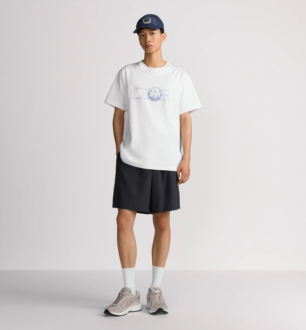 Hylton Nel Embroidered White T-shirt