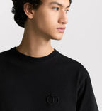 CD ICON Μαύρο T-shirt σε χαλαρή εφαρμογή