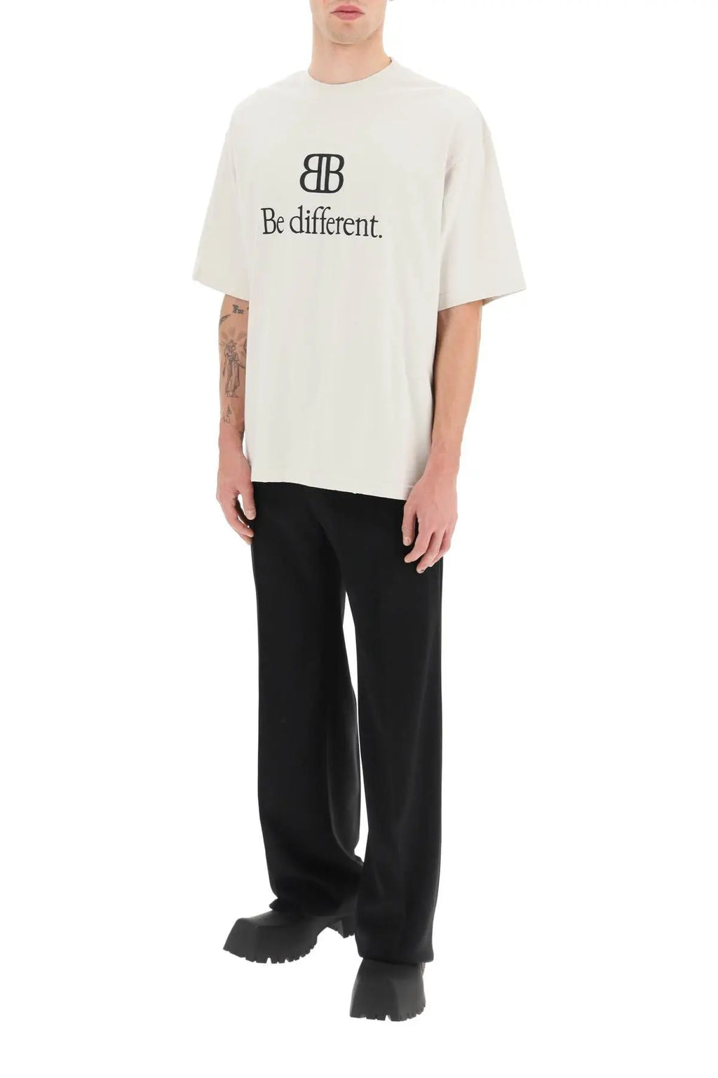 BB Be Different Λευκό Oversize T-shirt