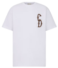 CD INTERLACED RELAXED FIT WHITE T-SHIRT