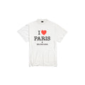 Μπλουζάκι Oversized I LOVE PARIS Λευκό