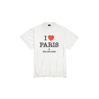 Μπλουζάκι Oversized I LOVE PARIS Λευκό