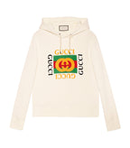 Vintage λογότυπο Λευκό Hoodie
