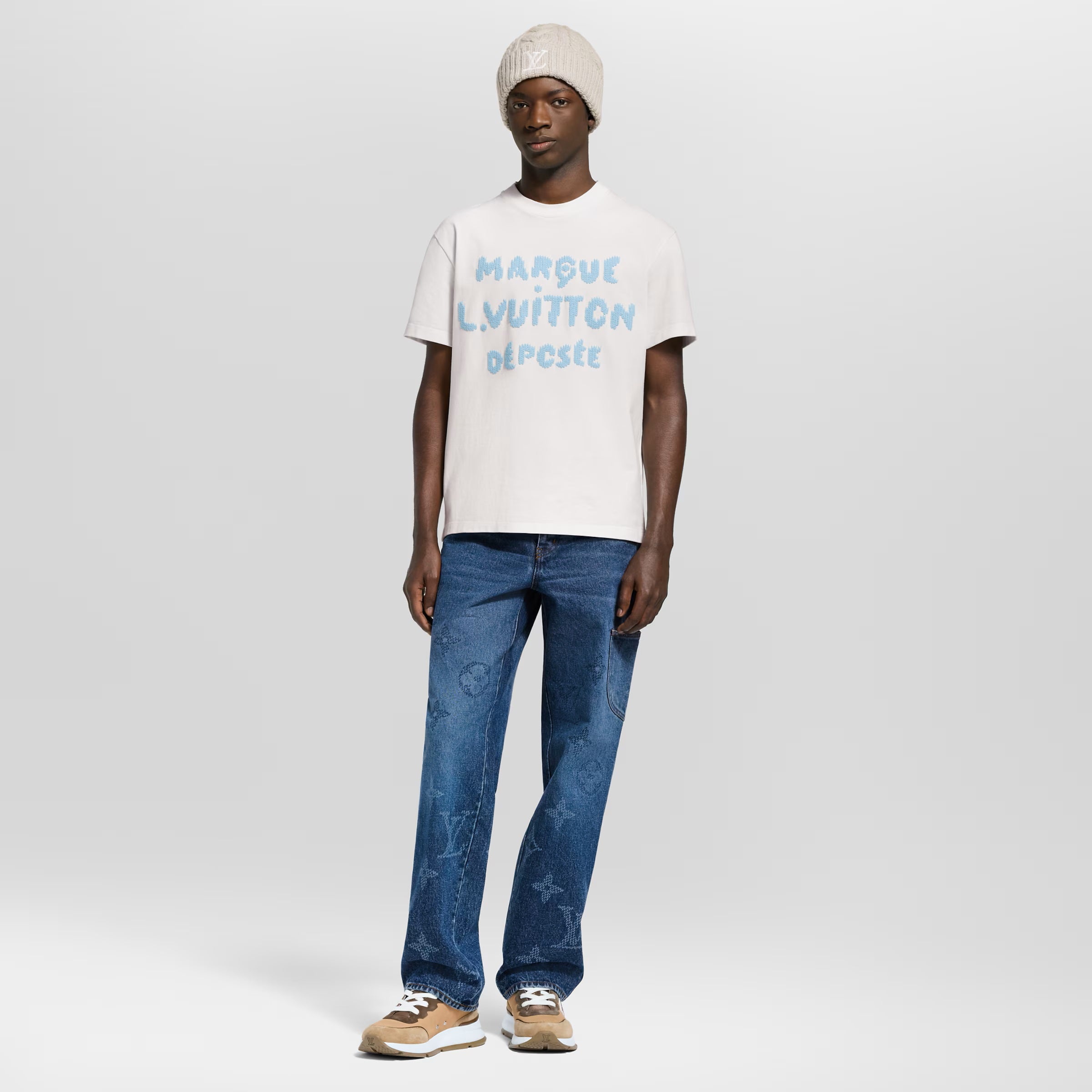 Embroidered Signature White T-shirt