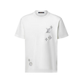 Monogram Sashiko Embroidery White T-shirt