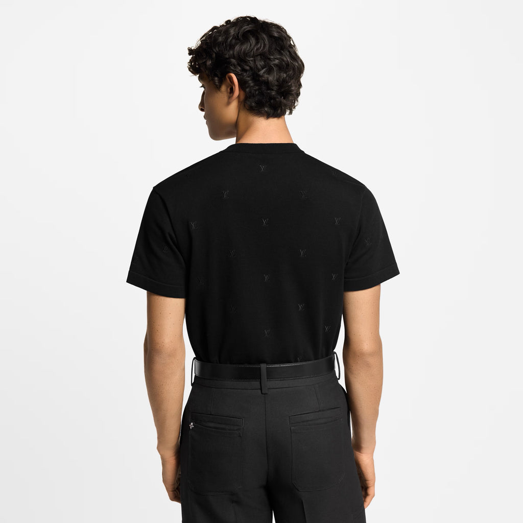 LV Blason Embroidered Short-Sleeved Crewneck