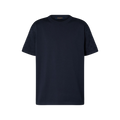 Monogram Short-Sleeved Crewneck Black T-shirt - Exclusive Wear