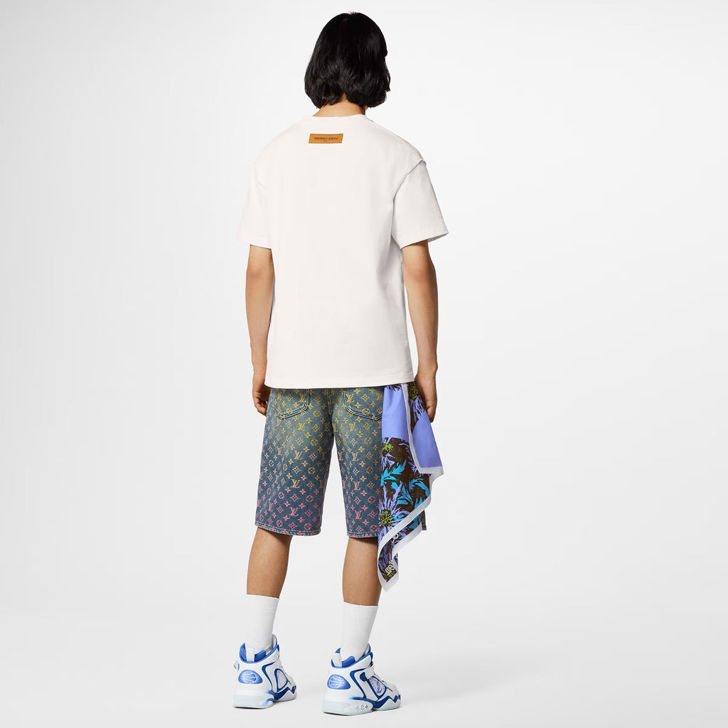 Λευκό μπλουζάκι Rainbow Print