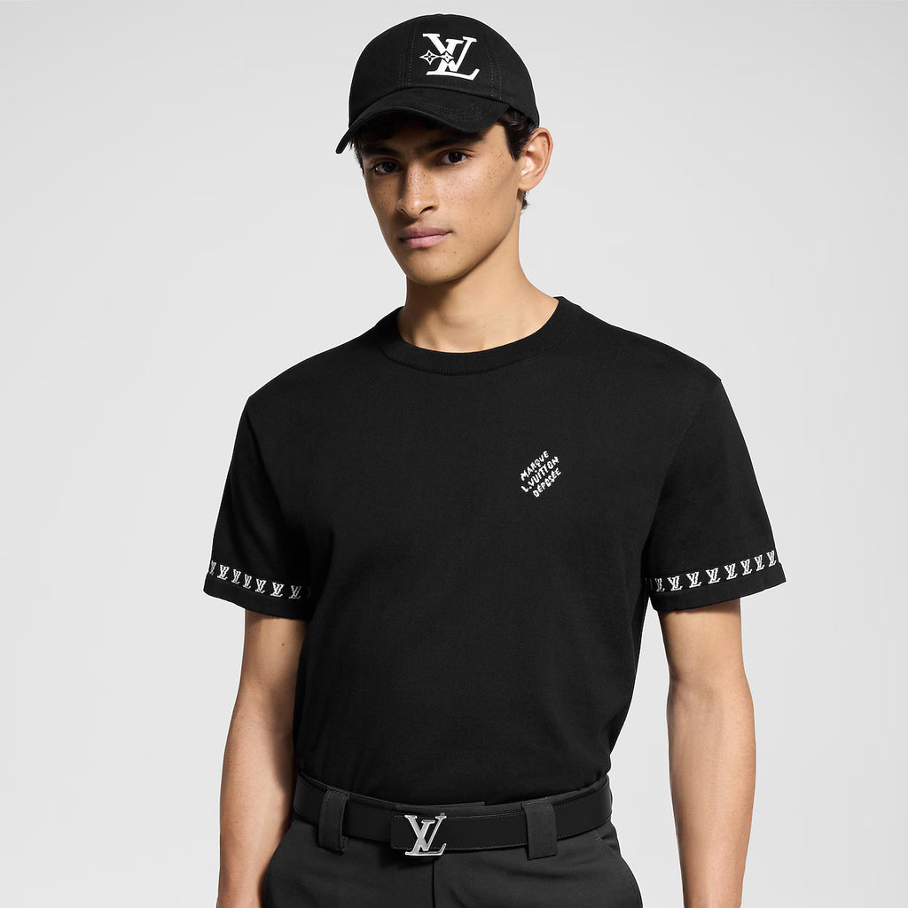 Signature Short-Sleeved Knitwear Black T-shirt