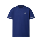 Signature Short-Sleeved Knitwear Indigo Blue T-shirt