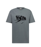 SLUB COTTON JERSEY GREY T-SHIRT