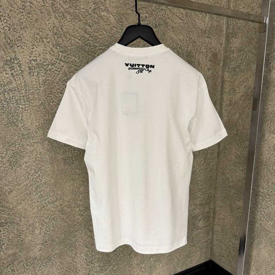 Κοντομάνικο Κεντημένο Λευκό T-shirt