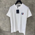 White Damier Jacquard Cotton T-shirt